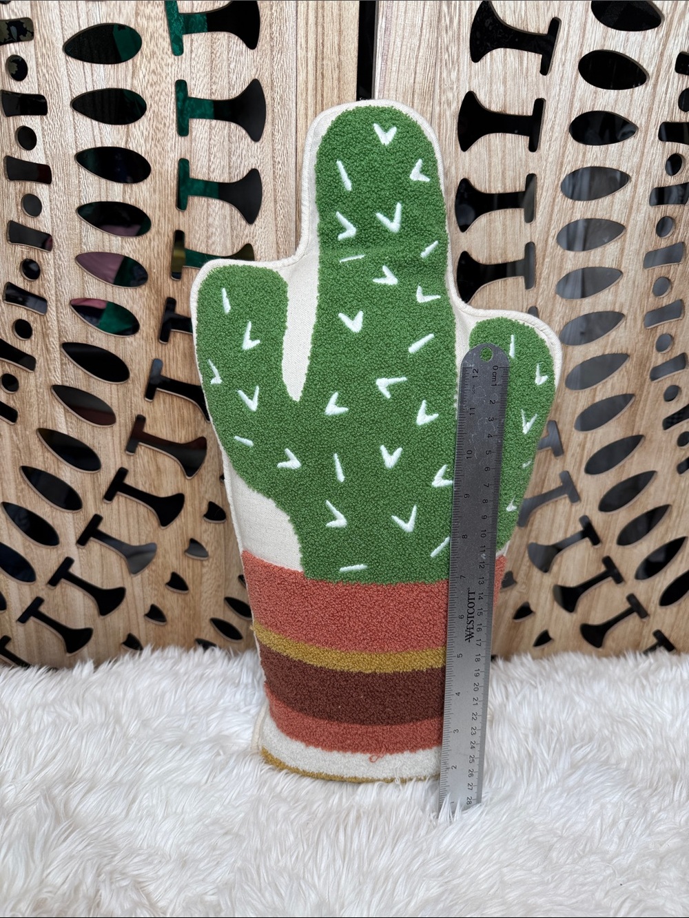 C&C California Green Cactus Decorative Pillow